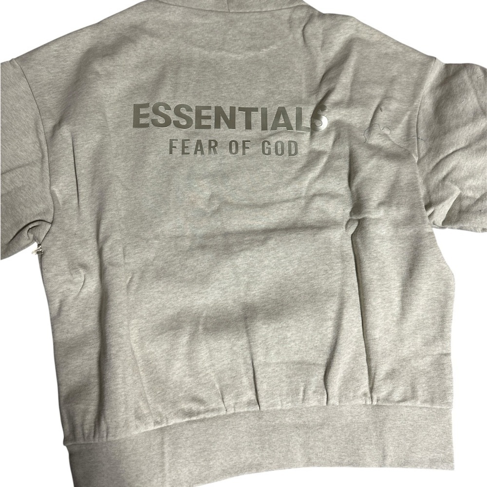 Fear of God ESSENTIALS Heather Stone Hoodie Classic Fit FW25 Extra Large - Picture 7 of 8